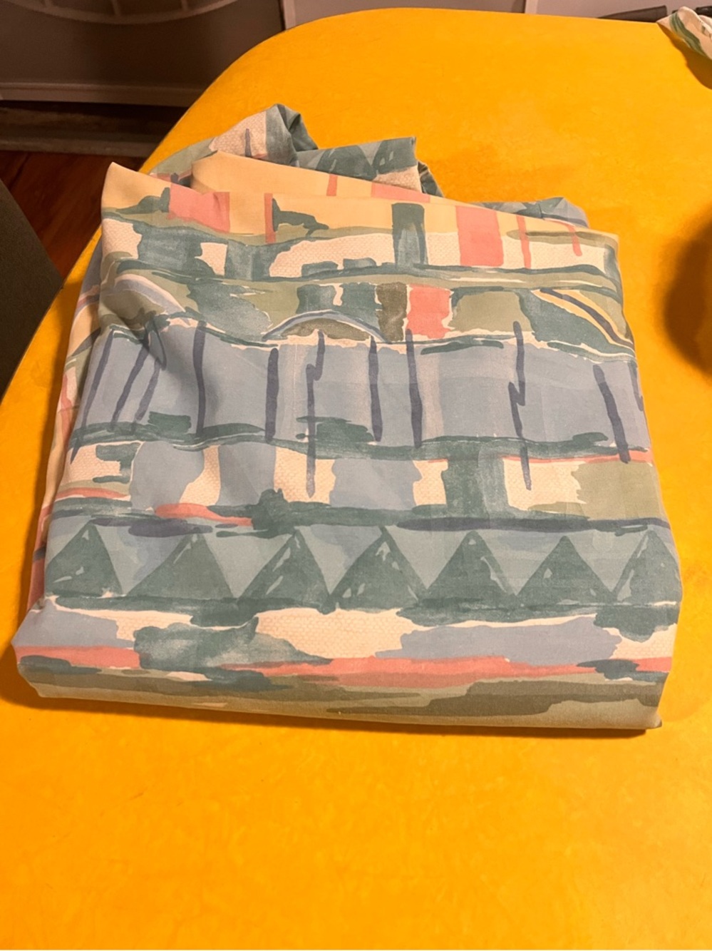 1980’s Pastel Twin Flat Sheet